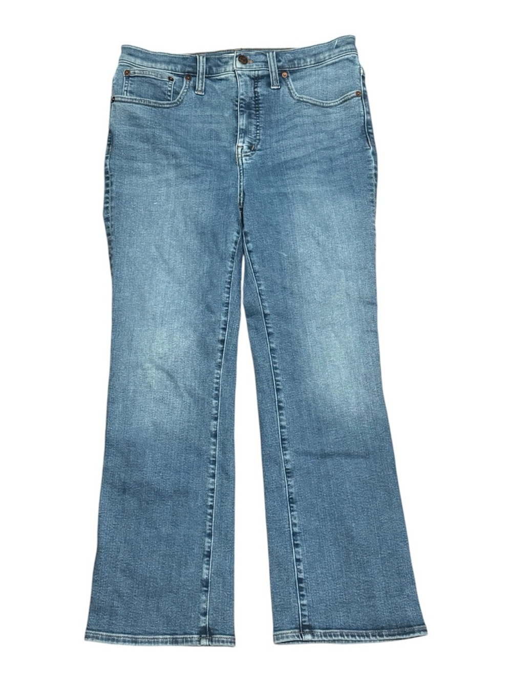 Madewell Cali Demi Boot Jeans in Dorrance Wash TENCEL Denim Edition NWT - Picture 7 of 14